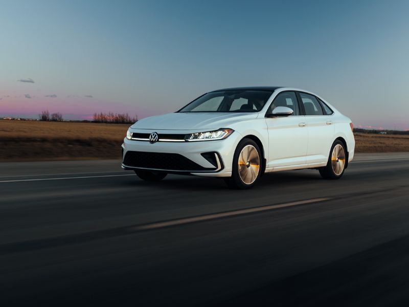 a 2026 Volkswagen Jetta on the highway